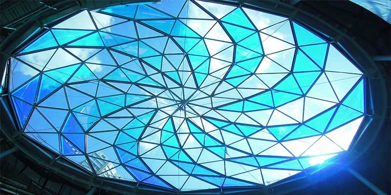Beaugrenelle shopping center, glass roof